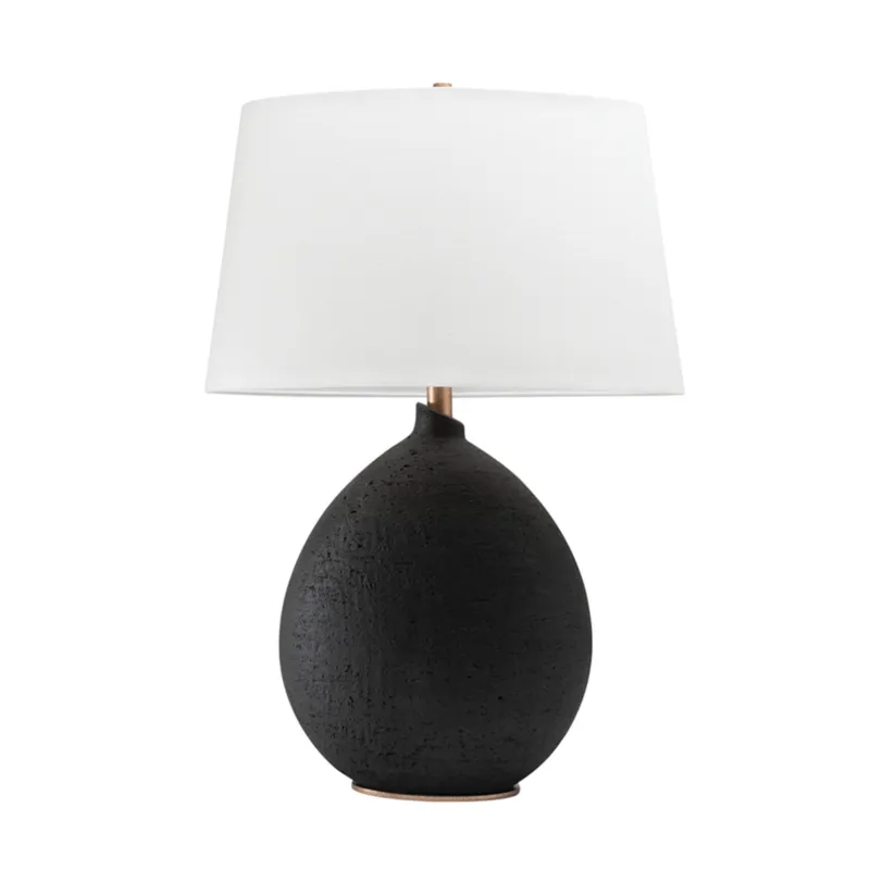 Denali 1-Light Table Lamp in Black 12L x 19W x 28.75H