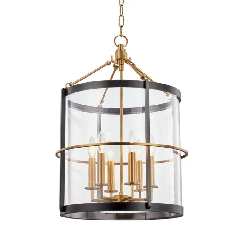 Ren 6-Light Lantern in Aged Brass/Old Bronze by Becki Owens 17.5W x 25.25H
