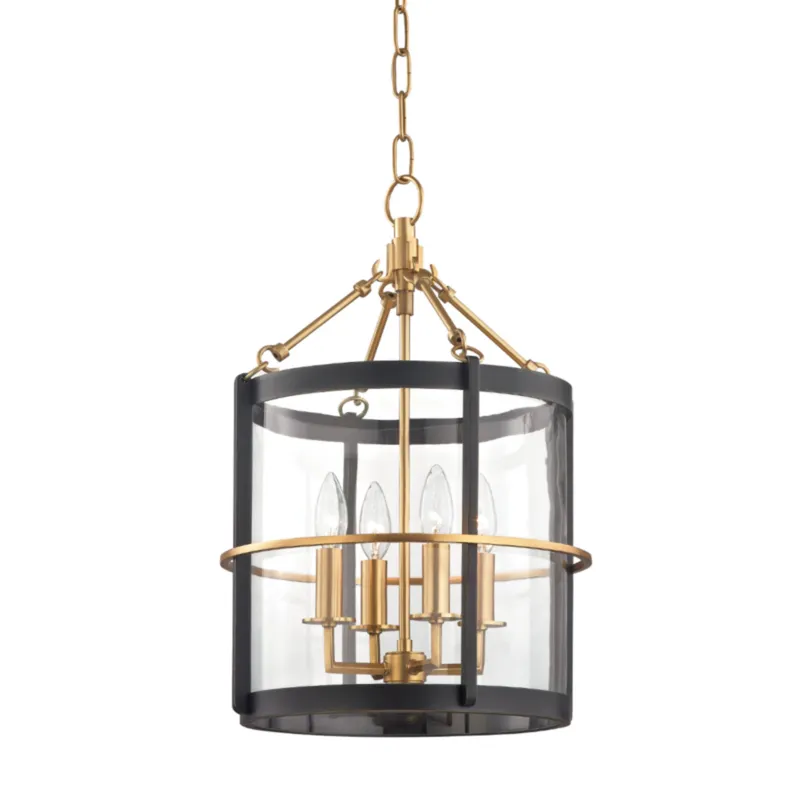 Ren 4-Light Lantern in Aged Brass/Old Bronze by Becki Owens 13.75W x 20H