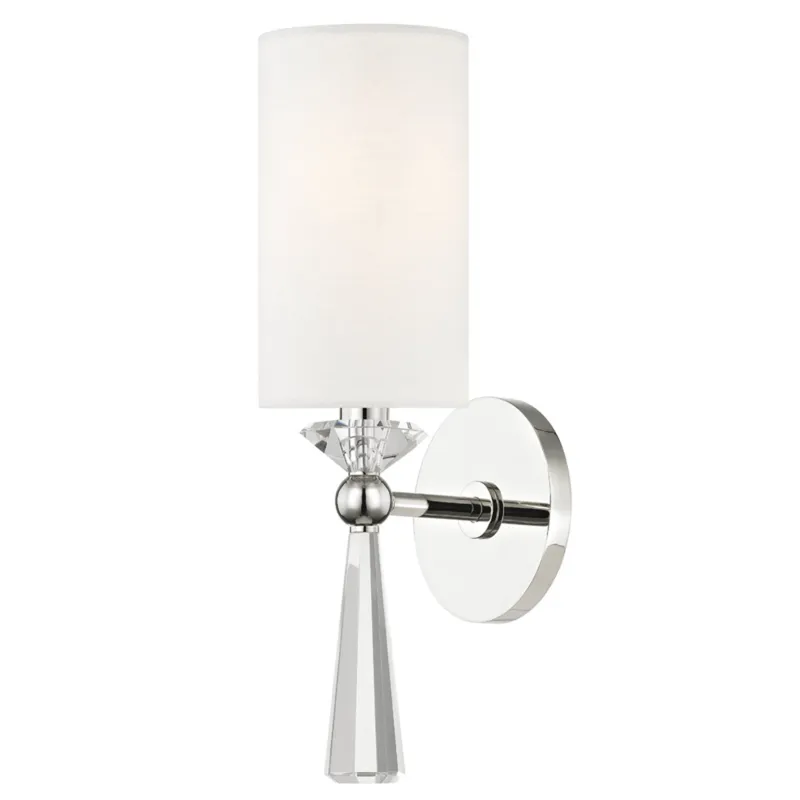 Birch 1-Light Wall Sconce in Polished Nickel 4.75W x 14.75H