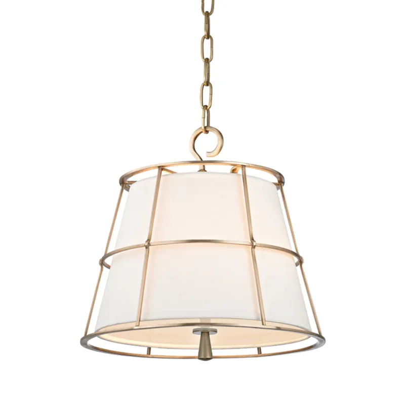 Savona 2-Light Pendant in Aged Brass 15.5W x 15.25H