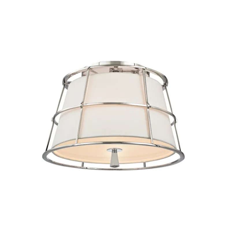 Savona 2-Light Semi Flush in Polished Nickel 14.25W x 10.5H