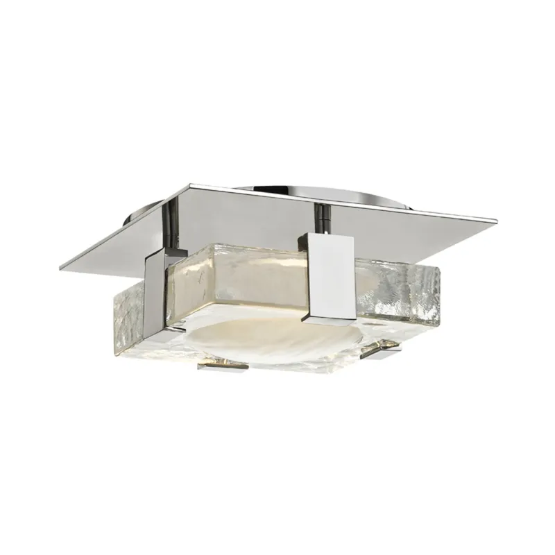 Bourne 1-Light Semi Flush in Polished Nickel 8W x 8H