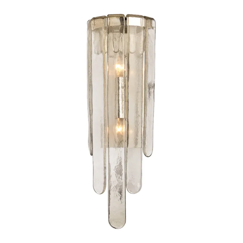 Fenwater 2-Light Wall Sconce in Polished Nickel 7.5W x 23.75H