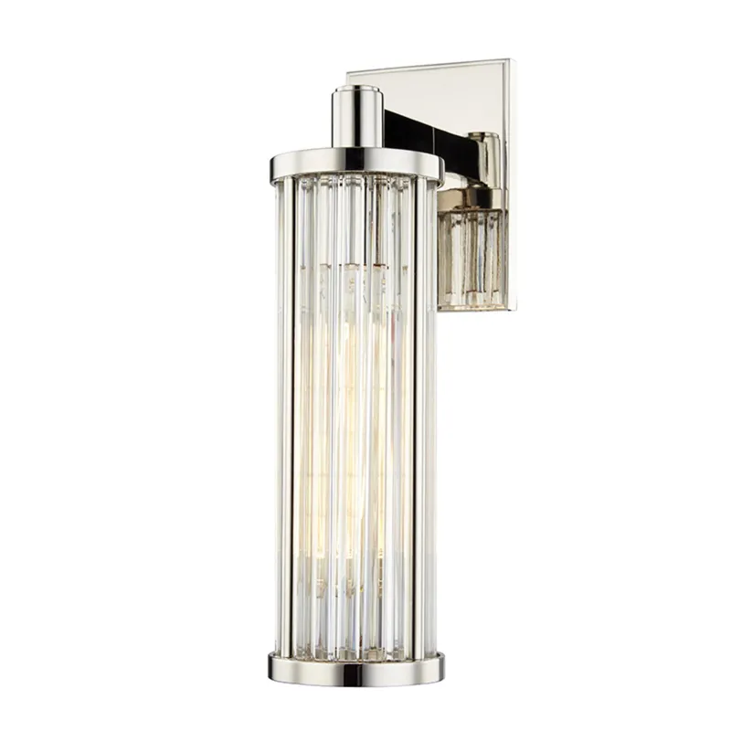 Marley 1-Light Wall Sconce in Polished Nickel 4.5W x 14.25H