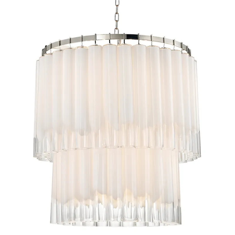 Tyrell 13-Light Chandelier in Polished Nickel 31W x 36.5H