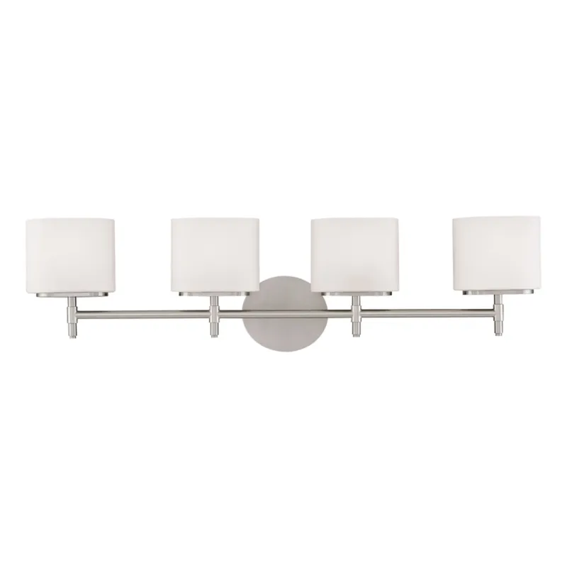 Trinity 4-Light Bath and Vanity in Satin Nickel 30.75W x 8H