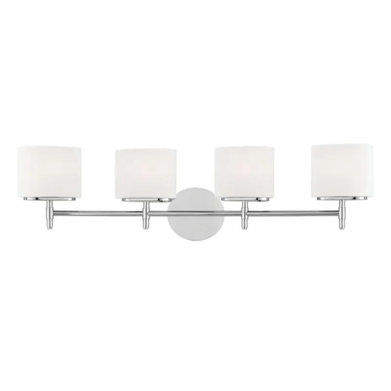 Trinity 4-Light Bath and Vanity in Polished Chrome 30.75W x 8H