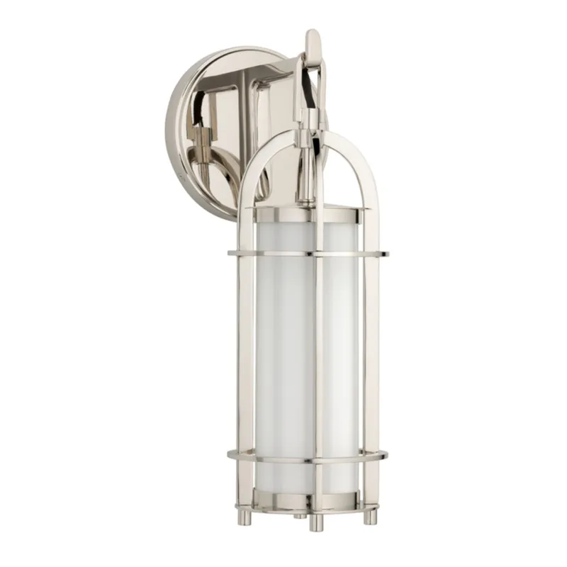 Portland 1-Light Bath and Vanity in Polished Nickel 5.5W x 14.5H