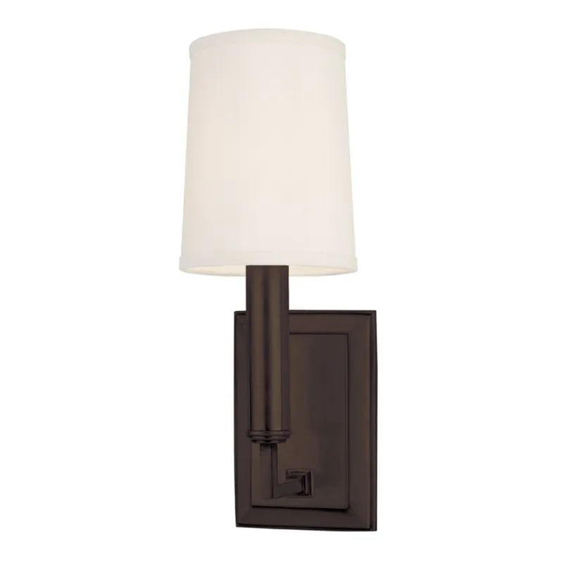 Clinton 1-Light Wall Sconce in Old Bronze 4W x 11.5H