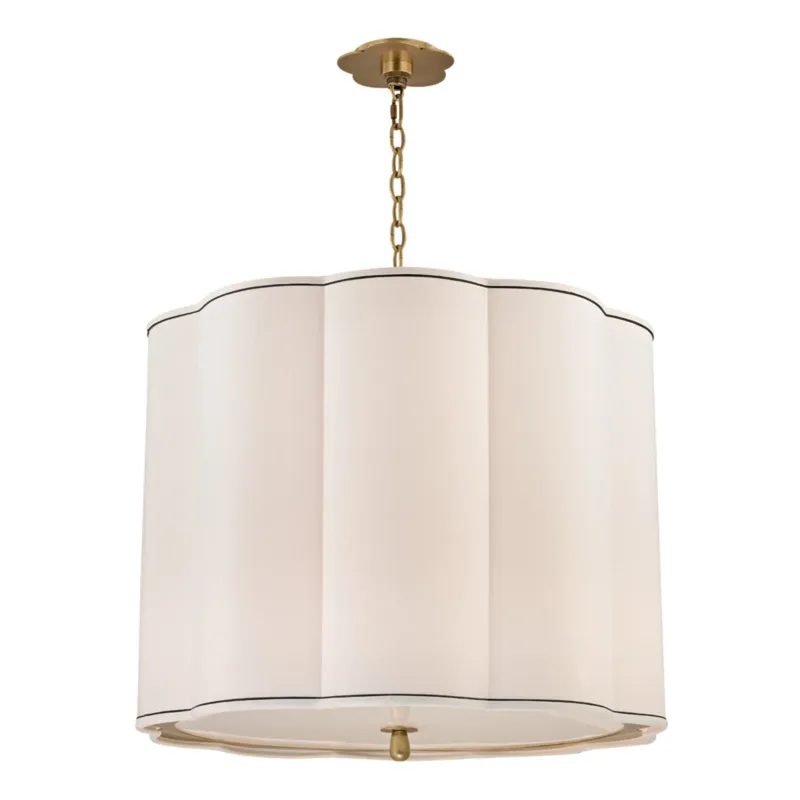 Sweeny 5-Light Chandelier in Aged Brass 25W x 22H
