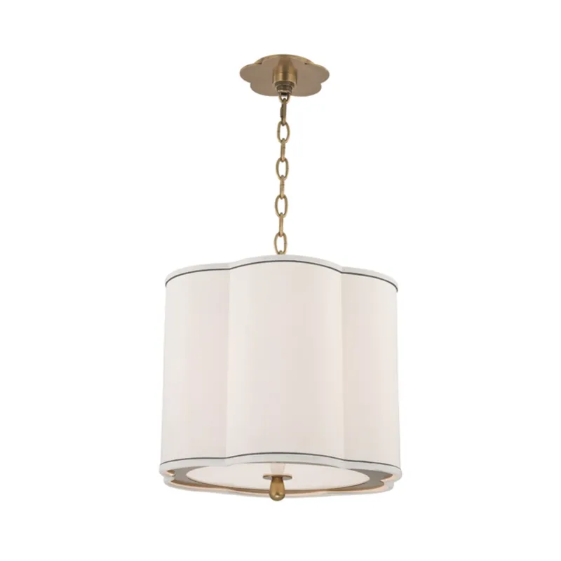 Sweeny 3-Light Pendant in Aged Brass 15W x 14.75H
