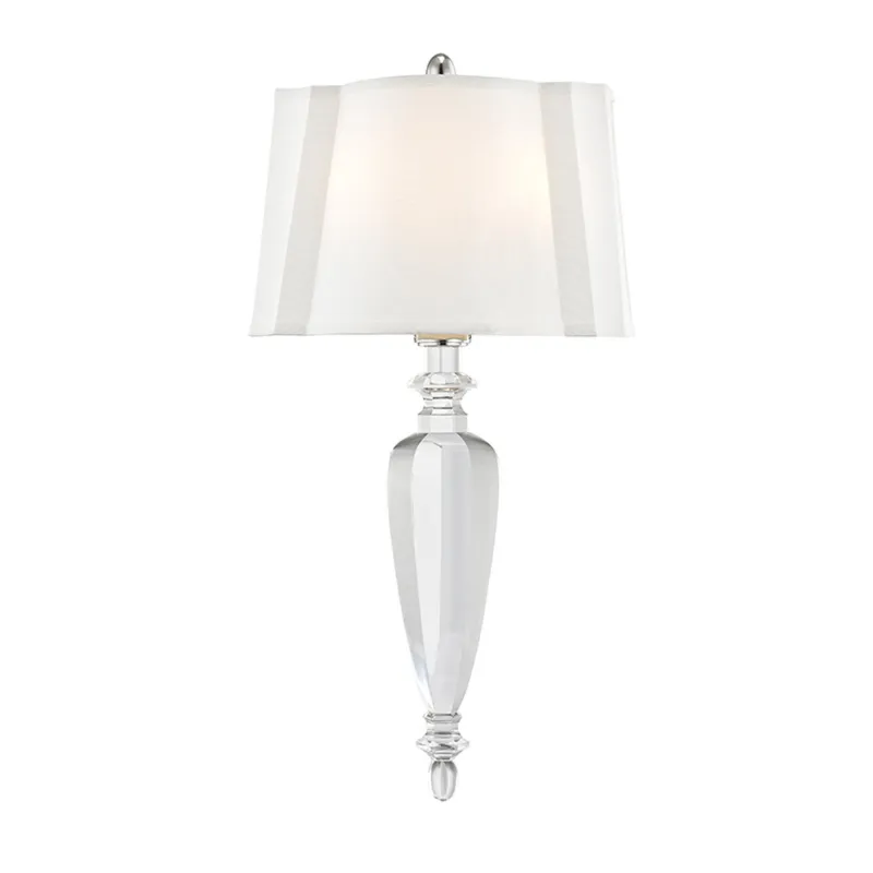 Tipton 2-Light Wall Sconce in Polished Nickel 12W x 23.75H