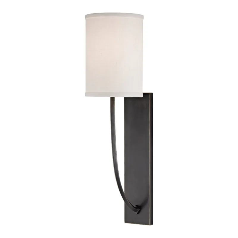 Colton 1-Light Wall Sconce in Old Bronze 4.5W x 17H