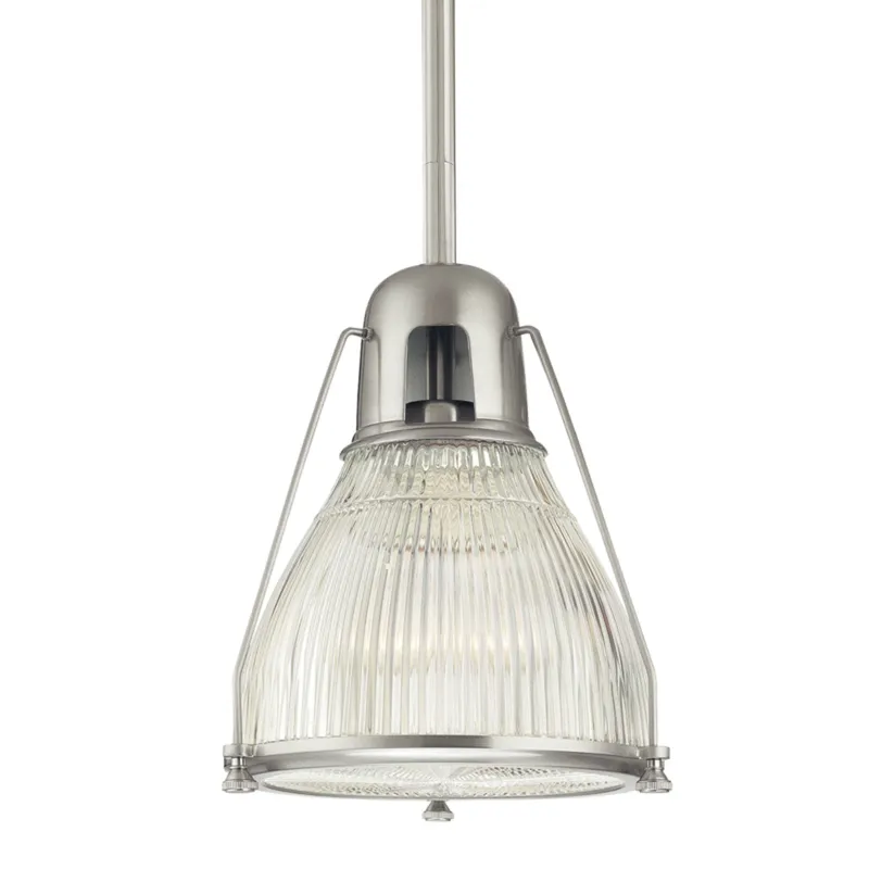 Haverhill 1-Light Pendant in Satin Nickel 12W x 15.75H