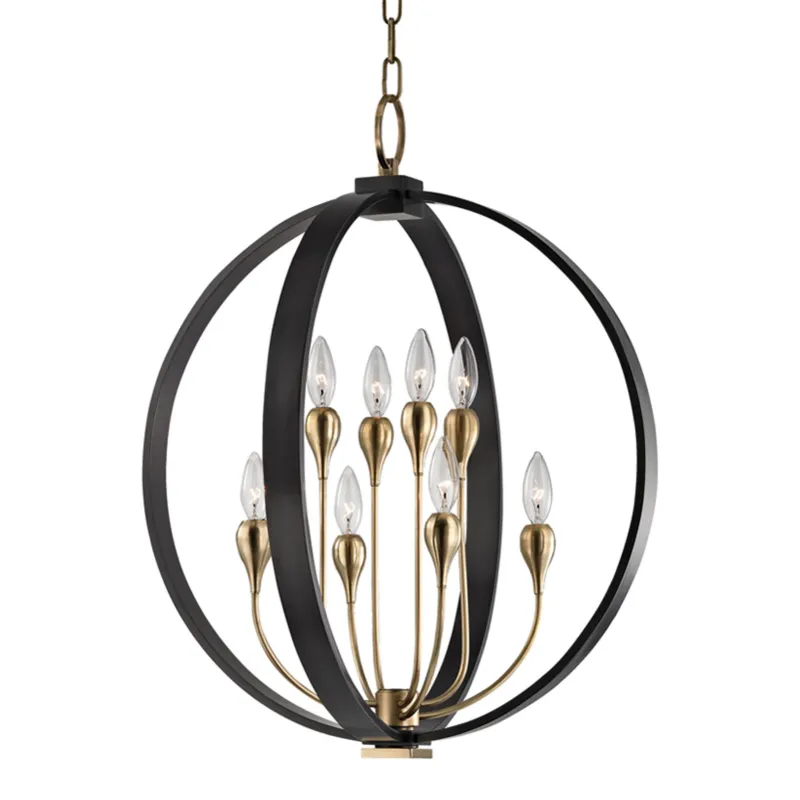 Dresden 8-Light Lantern in Aged Brass/Old Bronze 22W x 26H