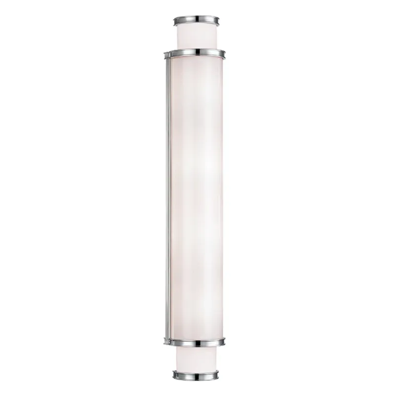 Malcolm 1-Light Bath and Vanity in Polished Nickel 4.75W x 30H