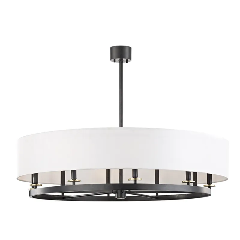 Durham 10-Light Chandelier in Aged Brass/Old Bronze 42W x 12.25H