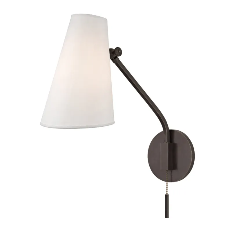 Patten 1-Light Wall Sconce in Old Bronze 5.75W x 17.5H