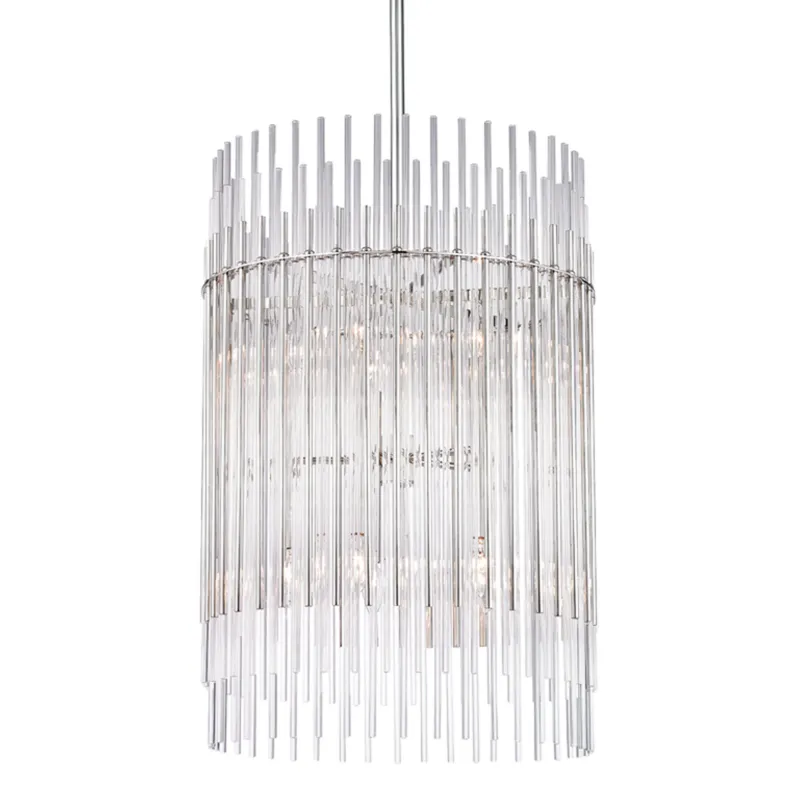 Wallis 10-Light Chandelier in Polished Nickel 20.75W x 30.75H