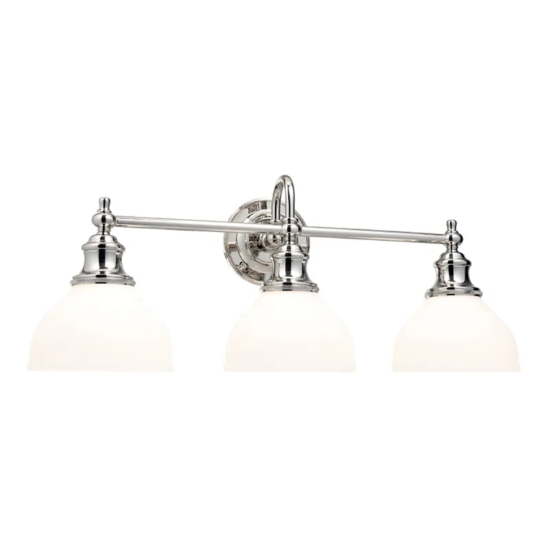Sutton 3-Light Bath and Vanity in Polished Nickel 26W x 10.25H