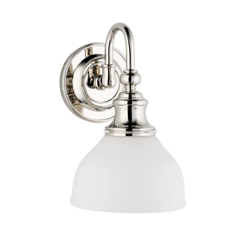 Sutton 1-Light Bath and Vanity in Polished Nickel 7W x 10.25H