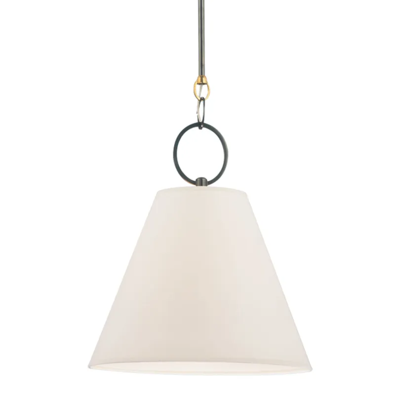 Altamont 1-Light Pendant in Distressed Bronze 18W x 21.25H
