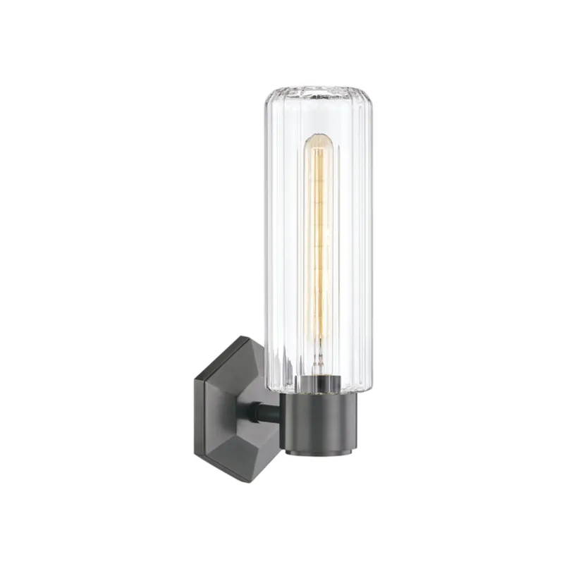 Roebling 1-Light Wall Sconce in Old Bronze 4.75W x 14.5H