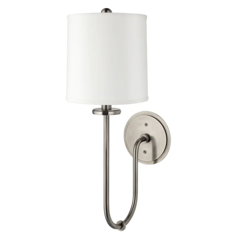 Jericho 1-Light Wall Sconce in Historic Nickel 7W x 20.5H