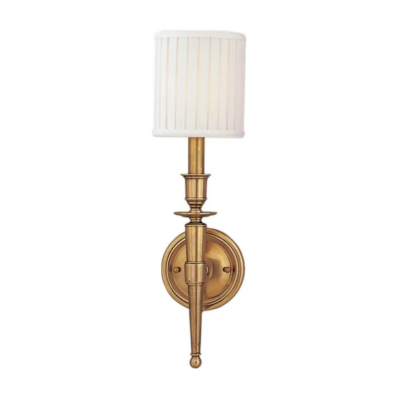 Abington 1-Light Wall Sconce in Aged Brass 4.75W x 17.25H