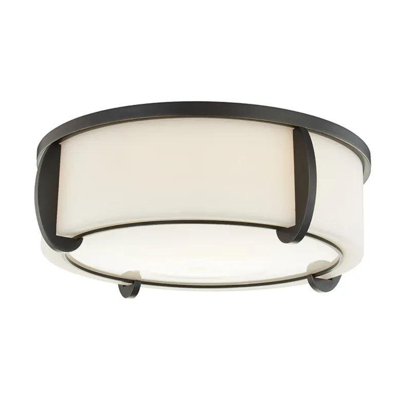Talon 3-Light Flush Mount in Old Bronze 15.5W x 5H