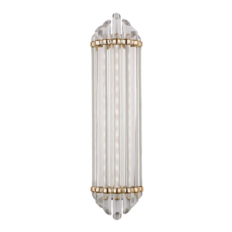 Albion 1-Light Bath and Vanity in Aged Brass 6.5W x 24.75H