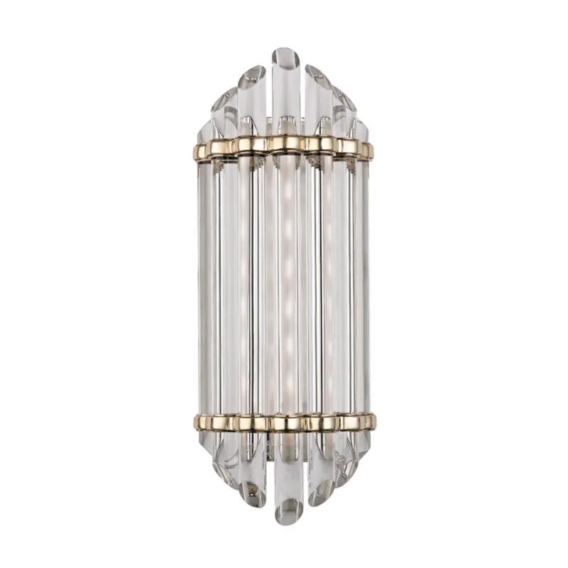Albion 1-Light Bath and Vanity in Aged Brass 6.5W x 16.5H