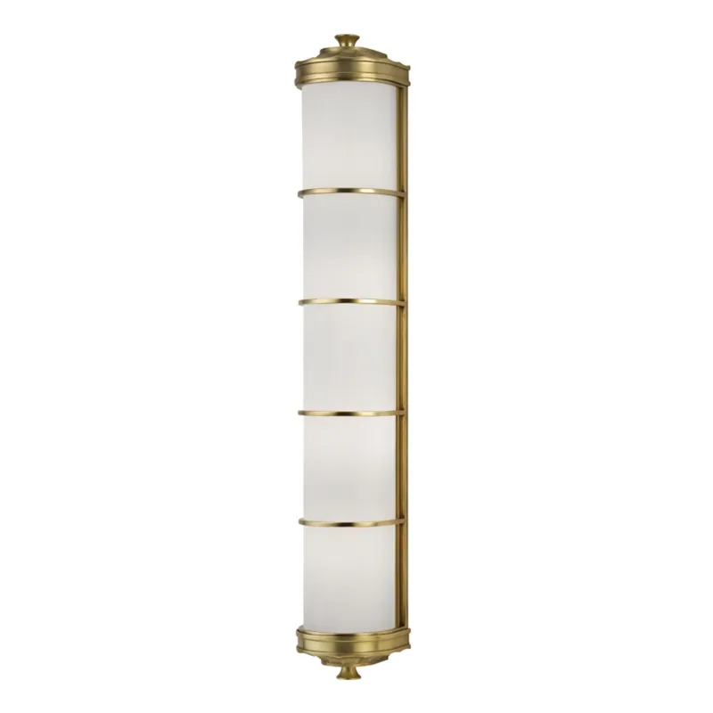 Albany 4-Light Wall Sconce in Aged Brass 4.75W x 29.75H