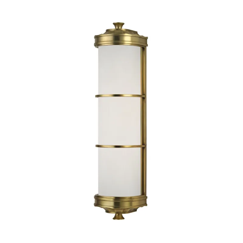 Albany 2-Light Wall Sconce in Aged Brass 4.75W x 19.5H