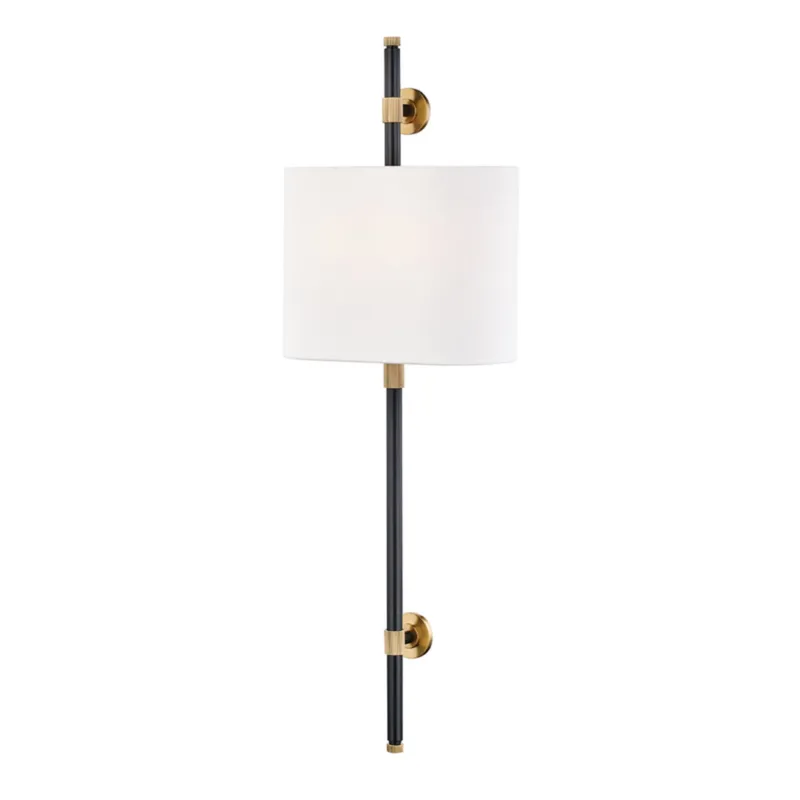 Bowery 2-Light Wall Sconce in Aged Brass/Old Bronze 12W x 34H