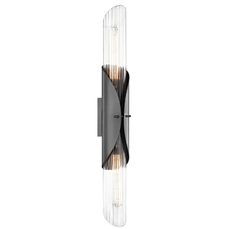 Lefferts 2-Light Wall Sconce in Old Bronze 3.25W x 26H