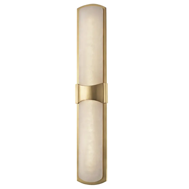 Valencia 1-Light Wall Sconce in Aged Brass 4.75W x 26H
