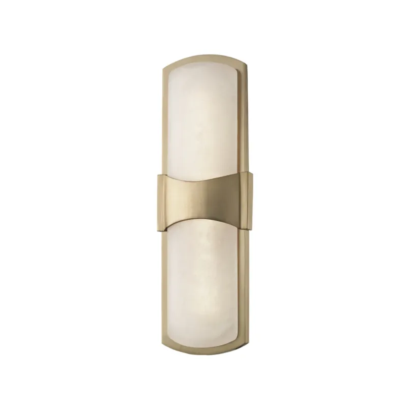 Valencia 1-Light Wall Sconce in Aged Brass 5.25W x 15H