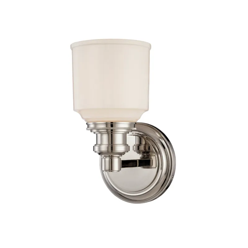 Windham 1-Light Bath and Vanity in Satin Nickel 5.25W x 9.75H