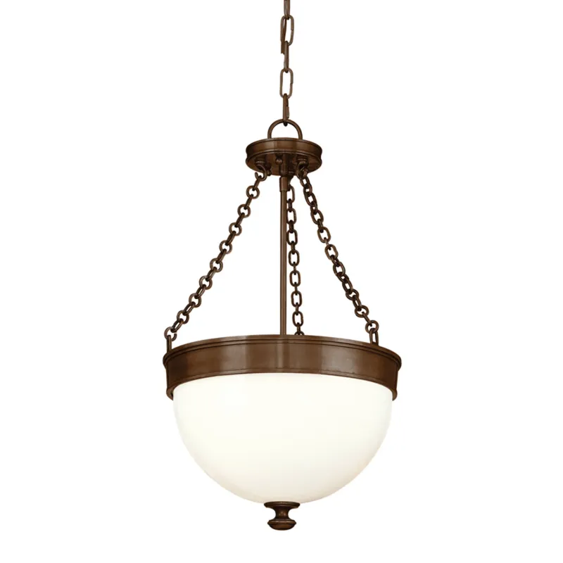 Barrington 3-Light Pendant in Historic Bronze 14W x 24H