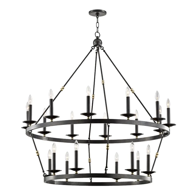 Allendale 20-Light Chandelier in Aged Brass/Old Bronze 46.75W x 38H