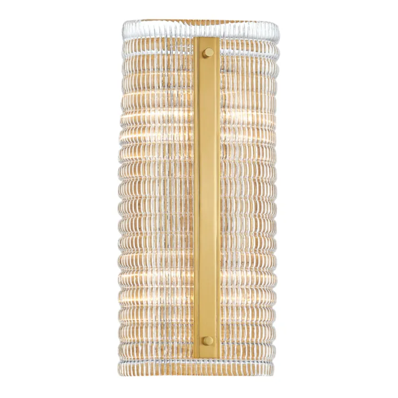 Athens 4-Light Wall Sconce in Aged Brass 7W x 15.75H