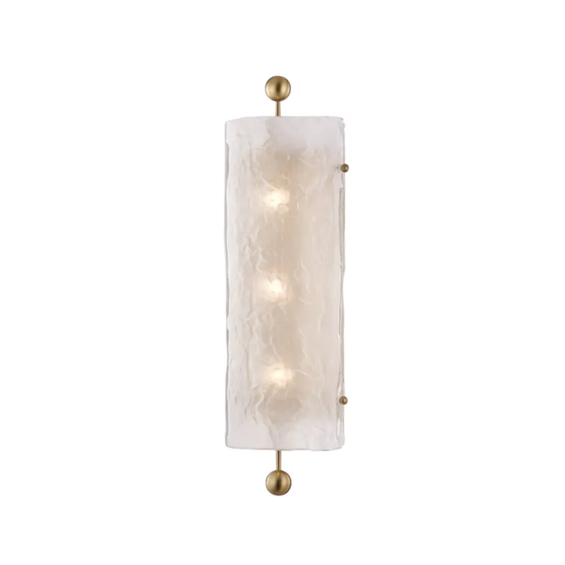 Broome 3-Light Wall Sconce in Aged Brass 6.25W x 22.5H