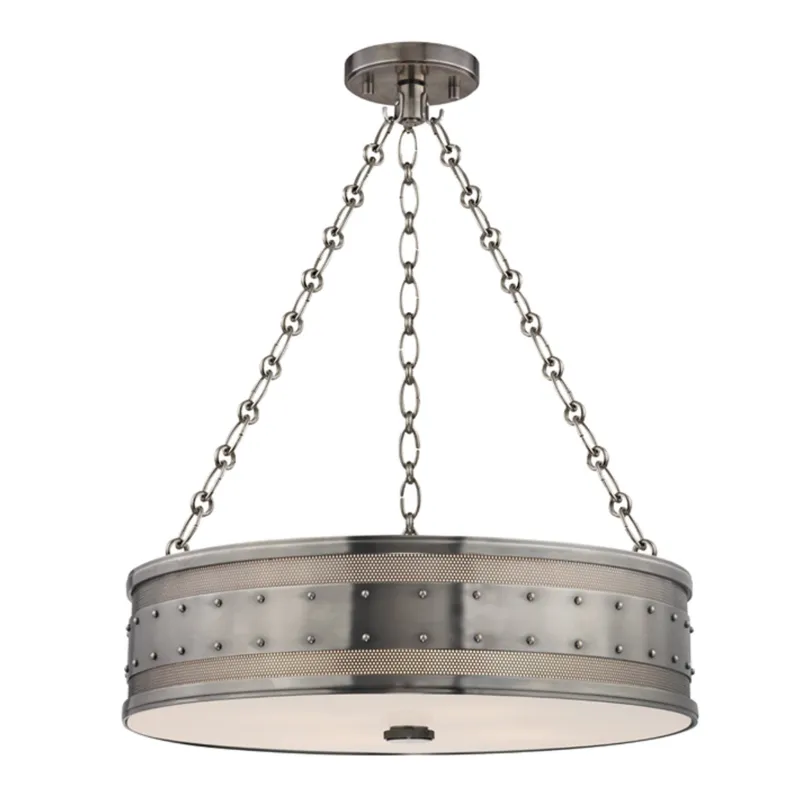 Gaines 4-Light Chandelier in Historic Nickel 22W x 5.75H
