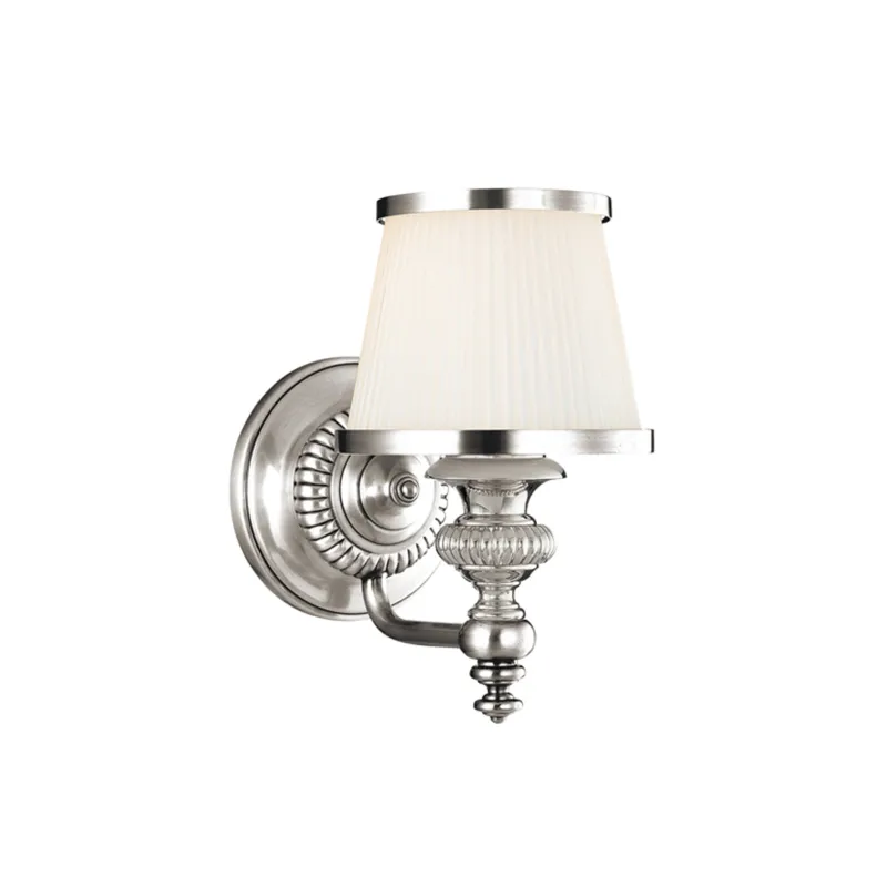 Milton 1-Light Bath and Vanity in Polished Nickel 6W x 9.5H