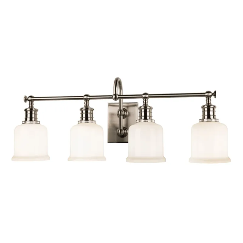 Keswick 4-Light Bath and Vanity in Satin Nickel 29W x 11H