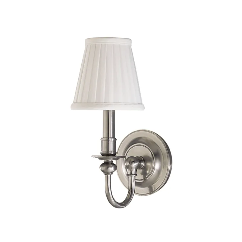 Beekman 1-Light Wall Sconce in Satin Nickel 5W x 12H