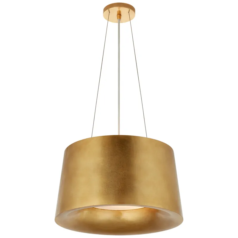 Barbara Barry Halo Small Hanging Shade in Gild Ceiling Light W19"