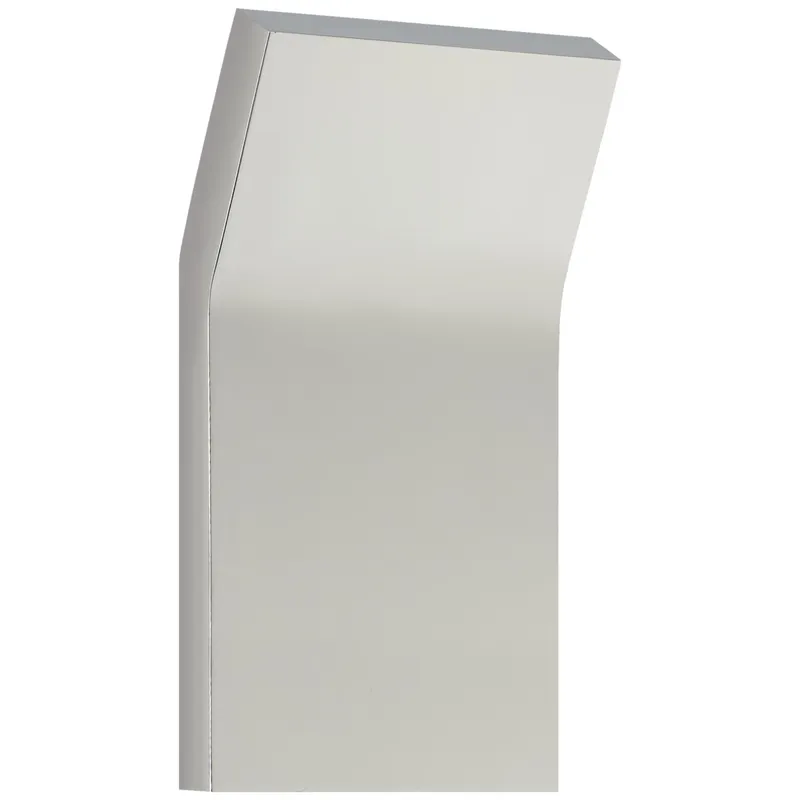 Peter Bristol Bend Medium Square Light in Polished Nickel Wall Light W4.5" x H8"